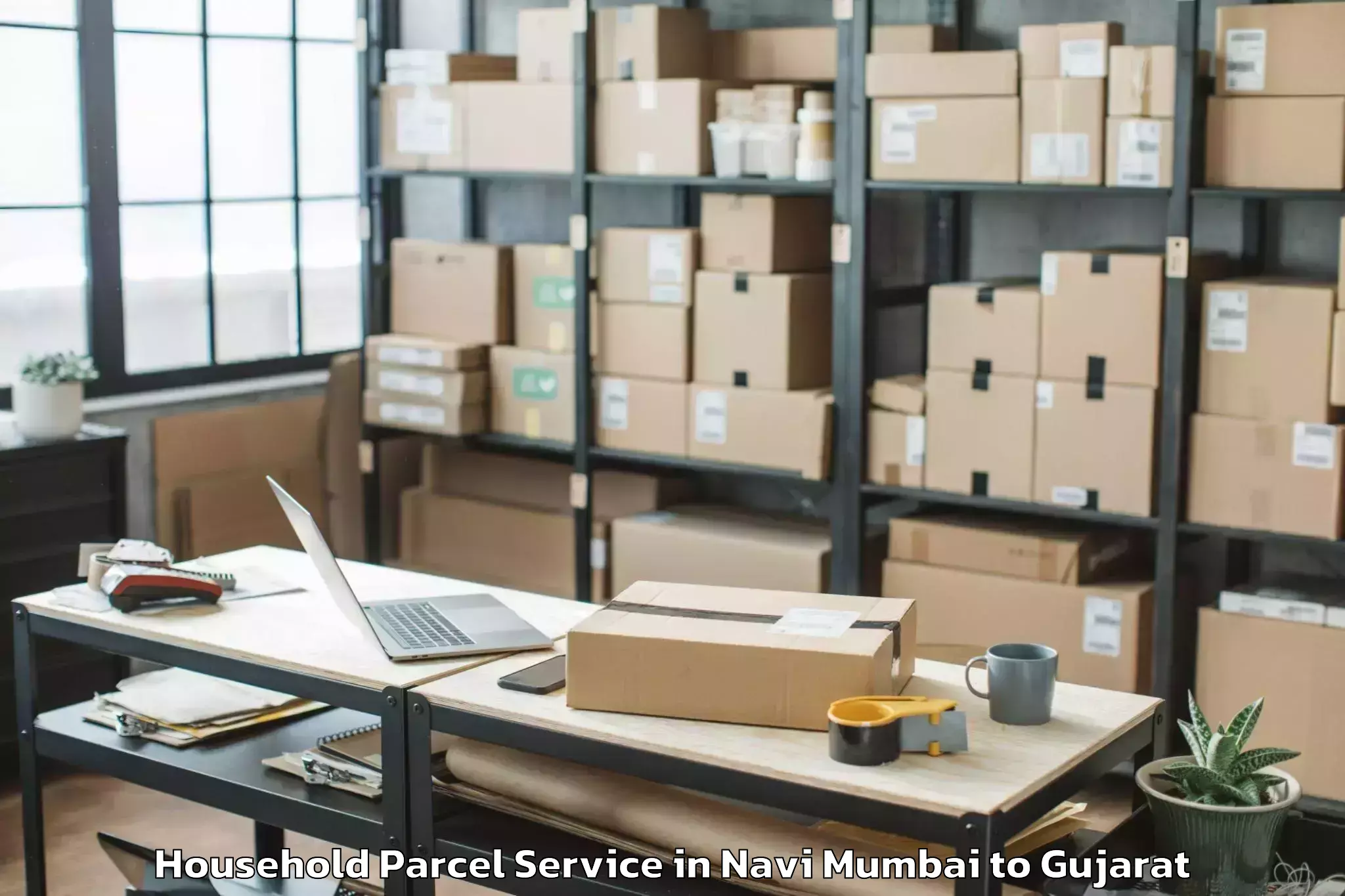 Reliable Navi Mumbai to Koyali Household Parcel